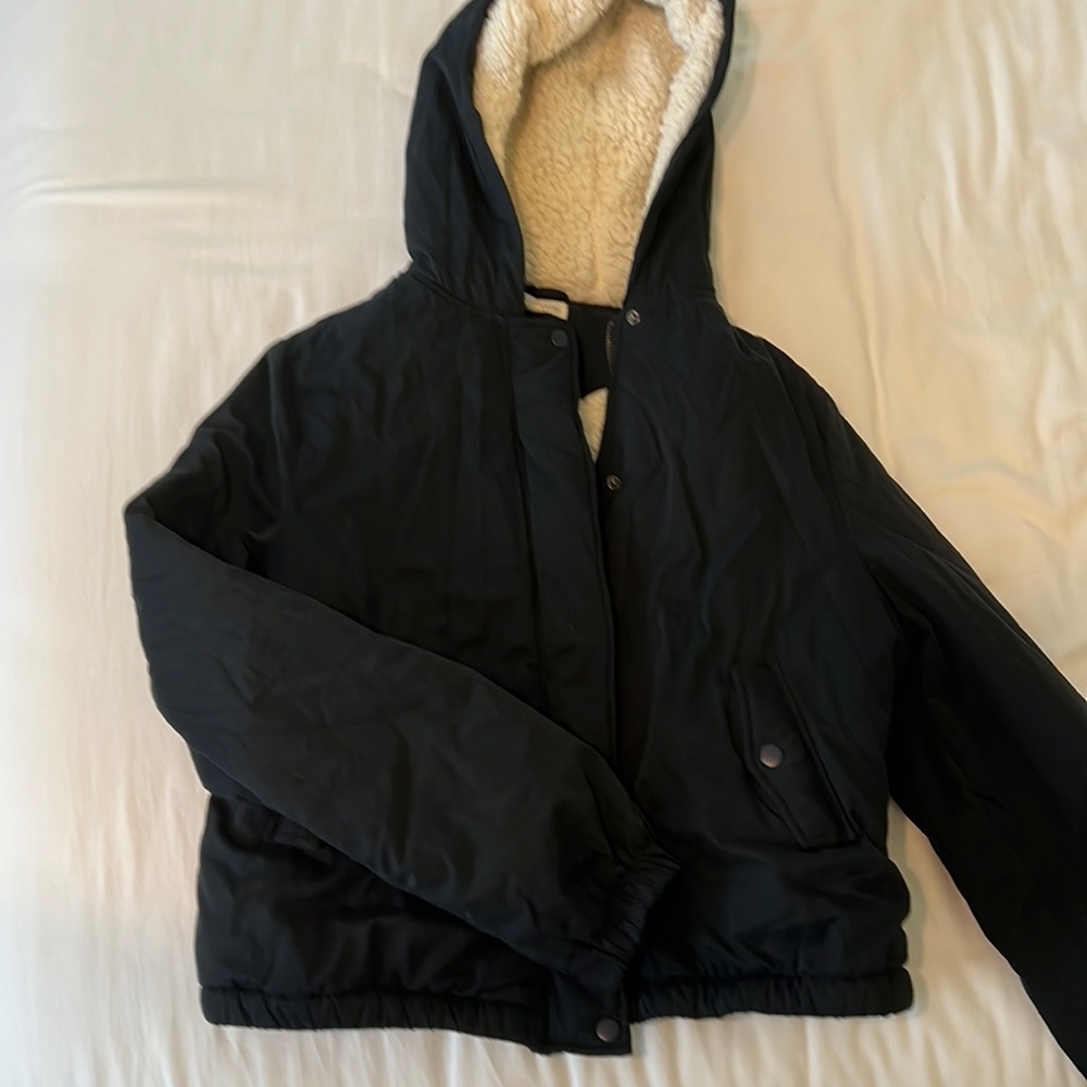 Black bomber jacket